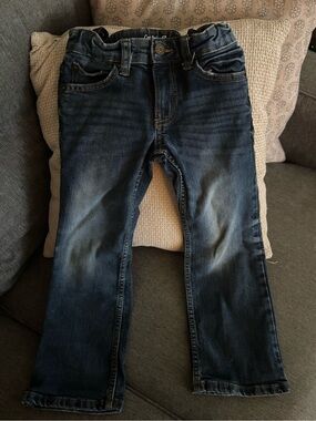 Cat & Jack Boys Faded Dark Blue Jeans